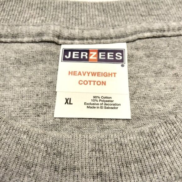 X-LARGE Heather Gray T Shirt Unisex - Navy Puppy print NEW - Picture 3 of 11